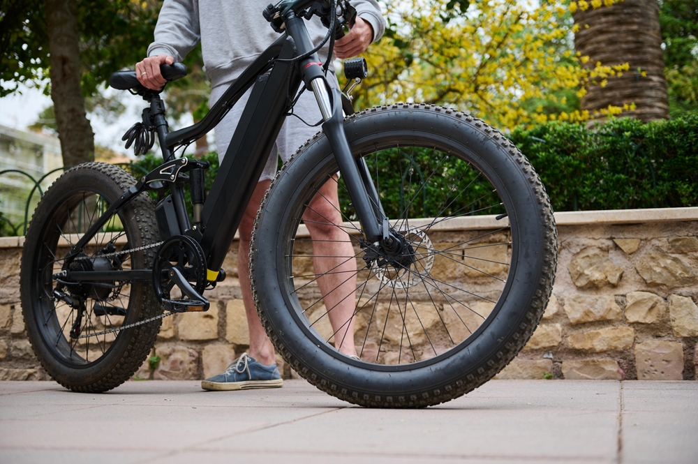 A,Modern,Ecologically,Friendly,E-bike,In,The,City,,Ready,For