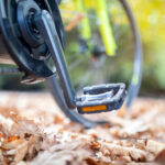 Detail,View,Of,E,Bike,On,The,Dry,Leafs