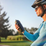 Hydration,Matters.,Professional,Male,Cyclist,Holding,Water,Bottle,,Standing,With