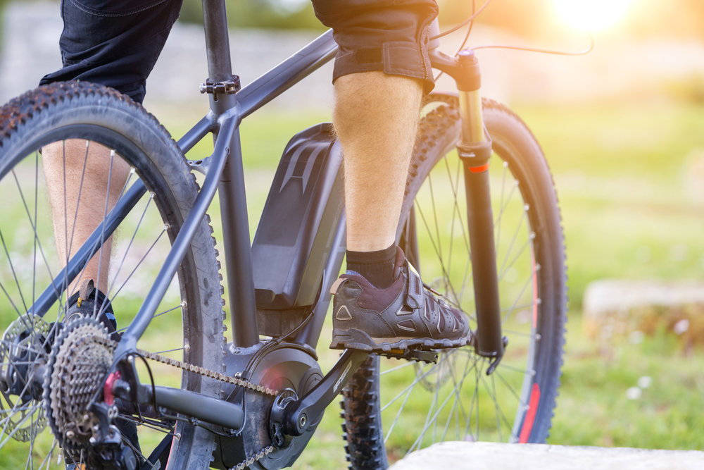 Close,Up,Of,Battery,Of,An,E-mountainbike